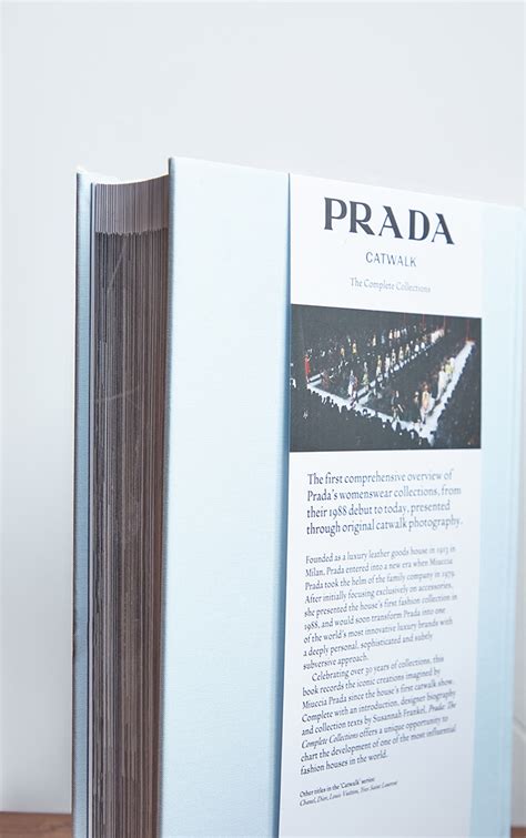 prada catwalk buch|prada coffee table book.